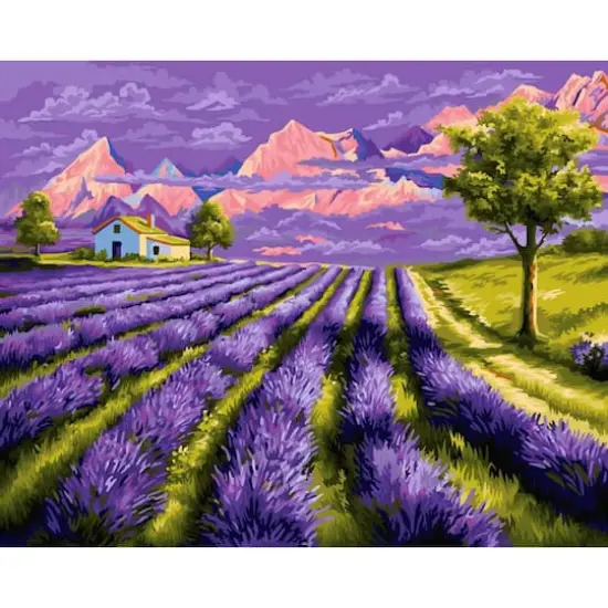 Crafting Spark Lavender Fields Painting by Numbers Kit {1}