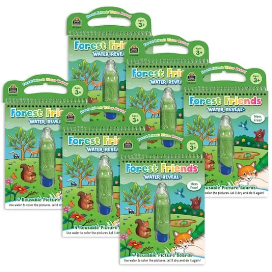 Teacher Created Resources Forest Friends Water Reveal Book Set, 6ct. {1}