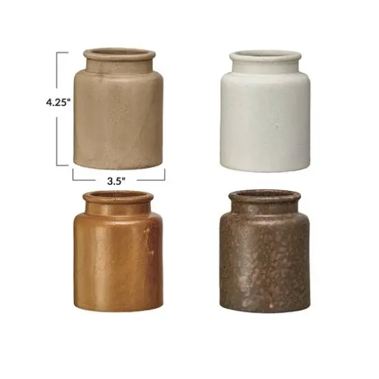 Hello Honey Rustic Reactive Glaze Stoneware Jars, 4ct. {6}