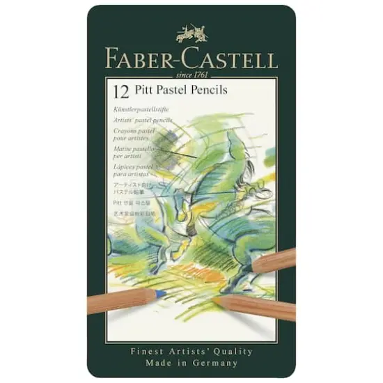 Faber-Castel Pitt 12 Color Pastel Pencil Set {1}