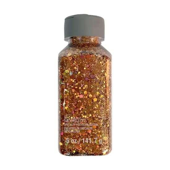 Glitzy Mix Specialty Polyester Glitter by Recollections&trade;Orange {1}