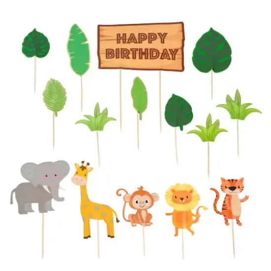 Jungle Birthday Cake Topper Set by Celebrate It&reg; {1}