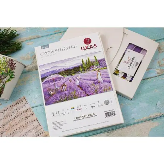 Luca-s Lavender Field Counted Cross Stitch Kit {9}