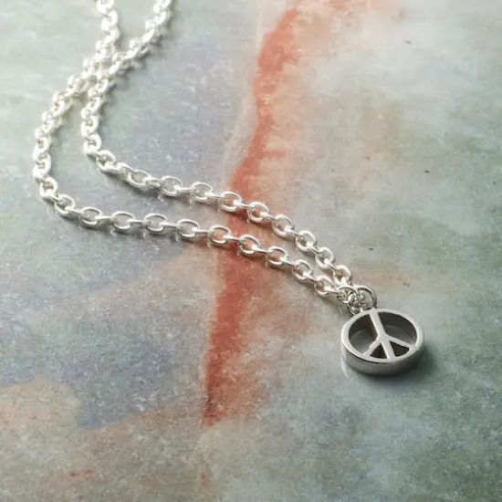 Sterling Silver Peace Icon Charm by Bead Landing&trade; {3}