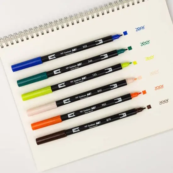 Tombow Wind Manga Illustration Dual Brush Pen Art Set {7}