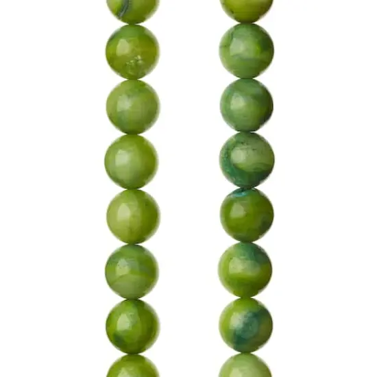 Green Shell Round Beads, 8mm by Bead Landing&trade; {1}