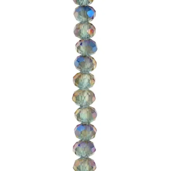 Gray Glass Faceted Rondelle Beads by Bead Landing&trade; {1}