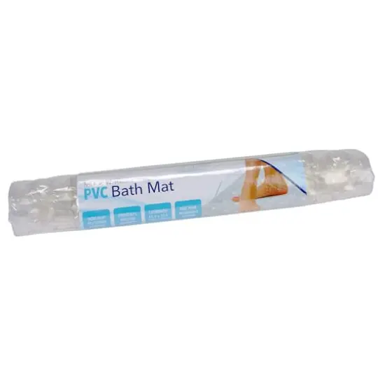 Bath Bliss Clear Sanitized Non-Slip Bath Mat {4}