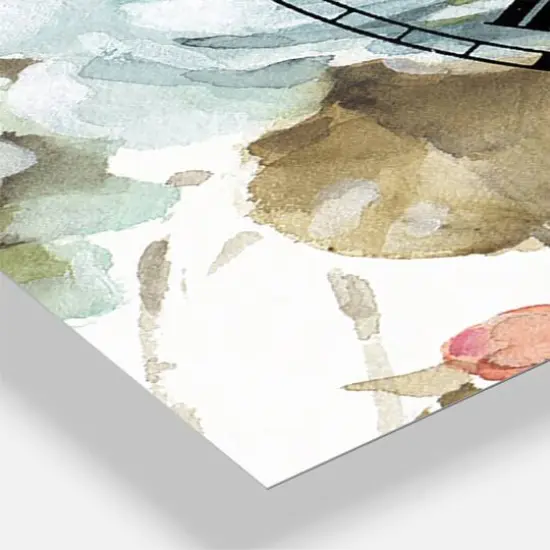 Designart 'Beautiful Bird Romance I Traditional Multipanel Wall Clock {4}