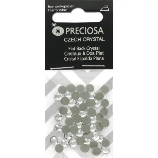 John Bead Preciosa Flat Back Hotfix Czech Crystals {1}