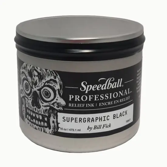 Speedball&reg; Professional&trade; Supergraphic Black Relief Ink, 16oz. {1}