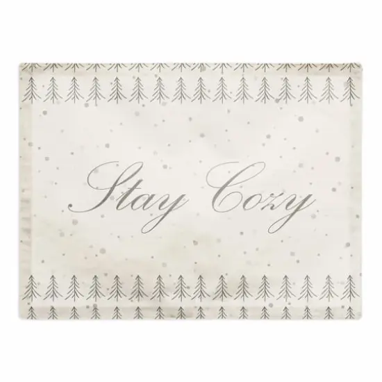 Tree Stay Cozy 18x14 Poly Twill Placemat {1}