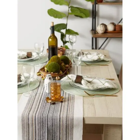 DII&reg; Woven Round Placemats, 6ct. Mint {6}