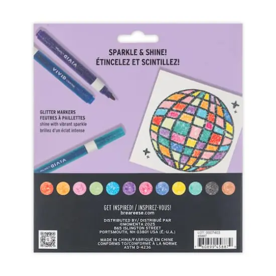 VIVID by Brea Reese&reg; Glitter Markers Set {5}