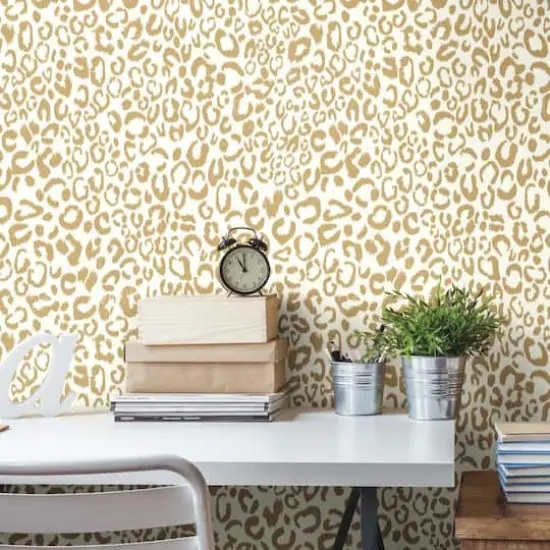 RoomMates Leopard Peel & Stick Wallpaper {3}