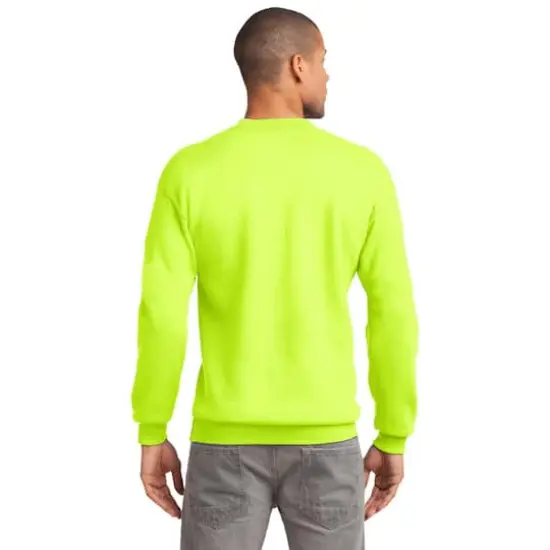 Port & Company&reg; Essential Fleece Crewneck Sweatshirt Safety Green {6}