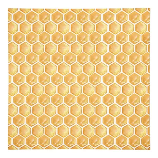 Painted Honeycomb 10" x 10" Cotton Twill Napkin {1}
