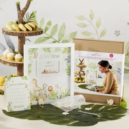 Kate Aspen Safari Baby Shower Guest Book Alternative  {7}