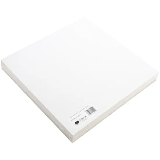 Grafix&reg; White Medium Weight Chipboard Sheets, 25 Sheets {4}