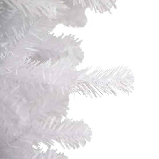 5.5ft. Unlit Upside Down White Spruce Artificial Christmas Tree {4}
