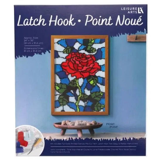 Leisure Arts&reg; Rose Latch Hook Kit {3}