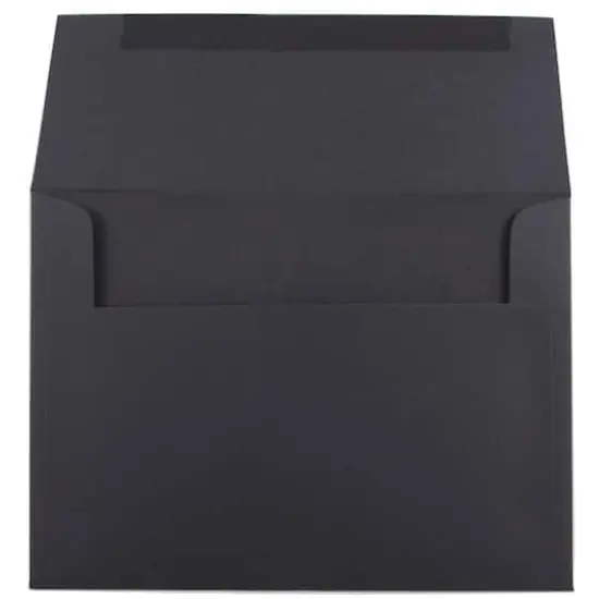 JAM Paper 4.75" x 6.5" Premium Invitation Envelopes, 50ct. Black {4}