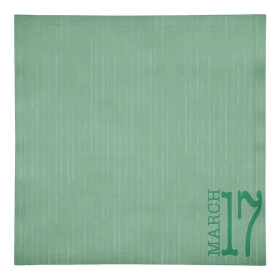 Large March Napkin 10" x 10" Cotton Twill Napkin {1}