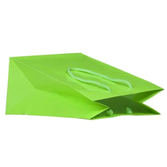 JAM Paper Medium Glossy Gift Bags, 3ct. Lime Green {6}