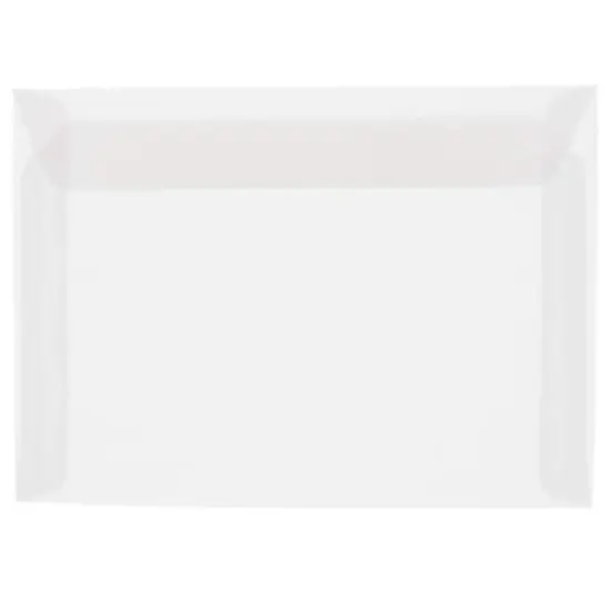 JAM Paper 8.75" x 11.5" Translucent Clear Vellum Envelopes, 25ct. {1}