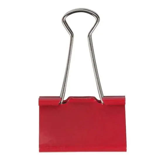JAM Paper 1.5" Binder Clips, 12ct. Red {4}