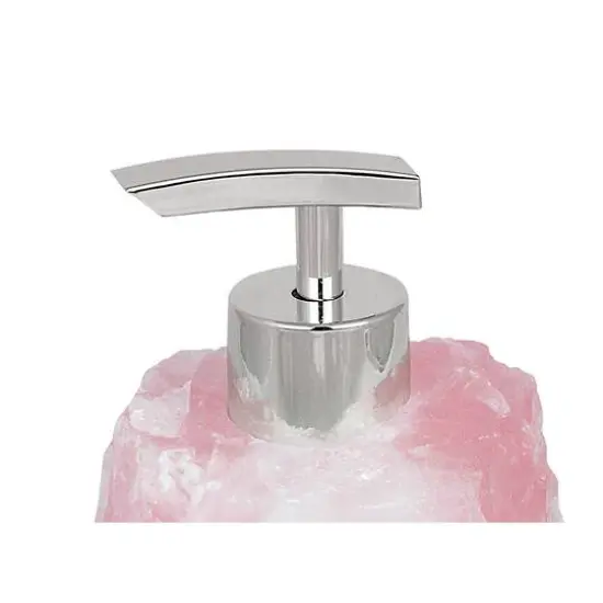Rose Quartz Stone Soap Dispenser {4}