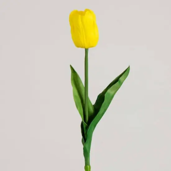 25" Yellow Tulip Flower Stems, 3ct. {9}