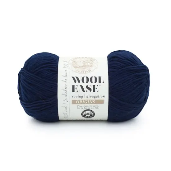 Lion Brand&reg; Wool-Ease&reg; Roving Origins Yarn Navy {1}
