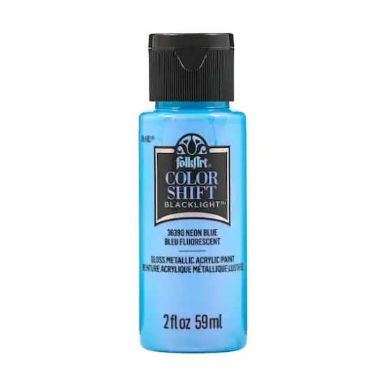 FolkArt &reg; Color Shift Blacklight&trade; Acrylic Paint 36390 Neon Blue {1}