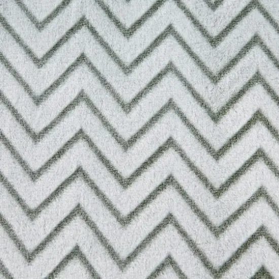 DII&reg; Sage Chevron Plush Throw {4}