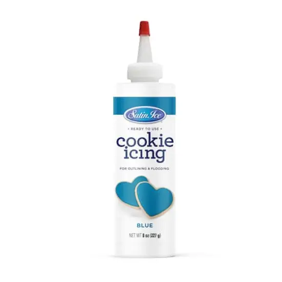 Satin Ice&reg; Ready to Use Cookie Icing, 8oz. Blue {1}