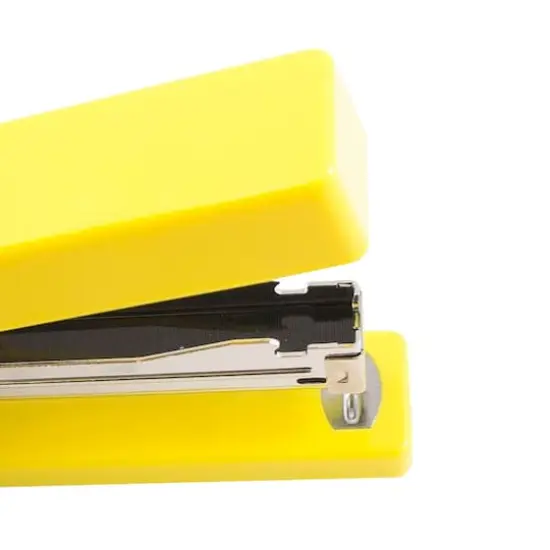 JAM Paper Desk Stapler & Staples Set Yellow/Black {4}