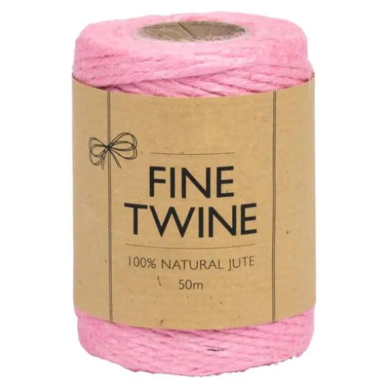JAM Paper 1/8" x 54yd. Kraft Twine Pink {4}