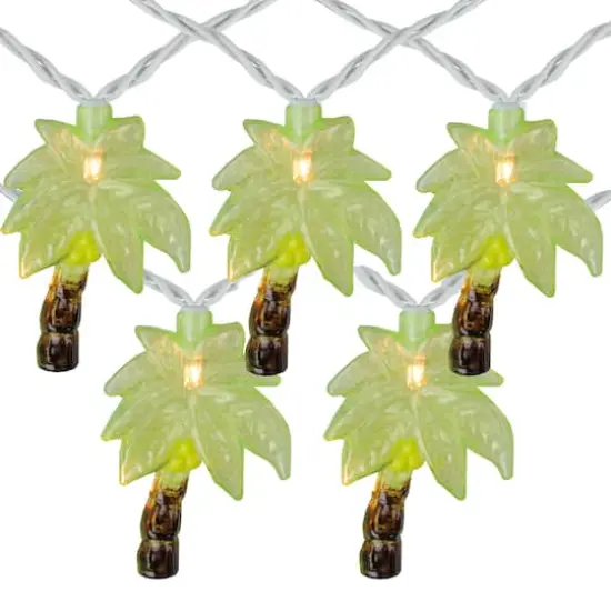 10ct. Green Tropical Palm Tree Patio String Lights {1}
