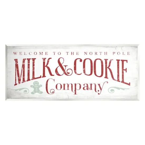 Stupell Industries Milk & Cookie Company Sign Wall Plaque Art {1}