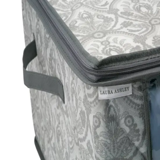 Laura Ashley Dove Gray Blanket Bag {6}