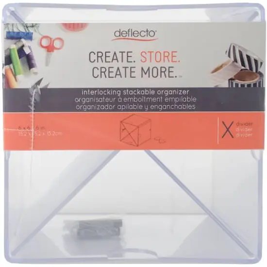 Deflecto&reg; Stackable X-Divided Storage Organizer {1}