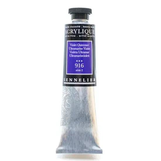 Sennelier Extra Fine Artists' Acrylic Paint, 60mL 916 Ultramarine Violet {1}