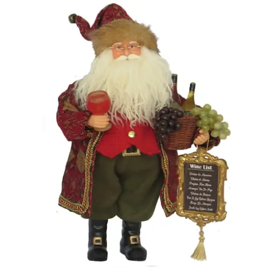 Santa's Workshop 15" Wine Master Santa {1}