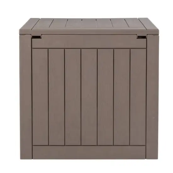 Honey Can Do 30gal. Brown Small Deck Outdoor Storage Box {8}