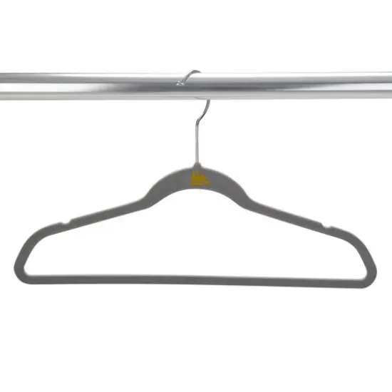 Simplify Kids Velvet Hangers, 25ct. Light Gray {8}