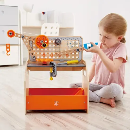 Hape Junior Inventor Discovery Scientific Workbench Set {7}