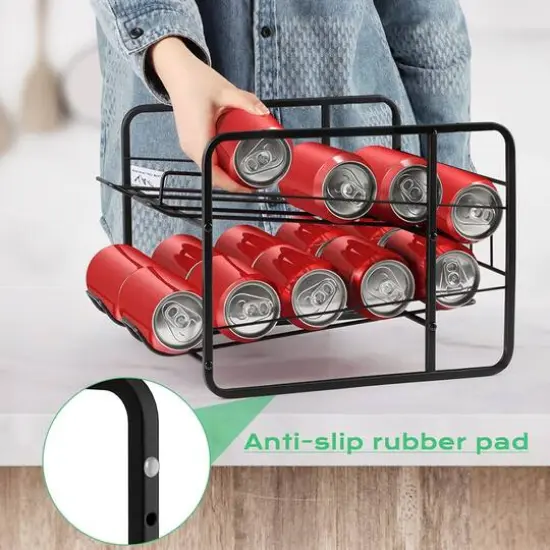 NEX&trade; 12oz. 20-Can Capacity Black Beverage Organizer and Dispenser {4}