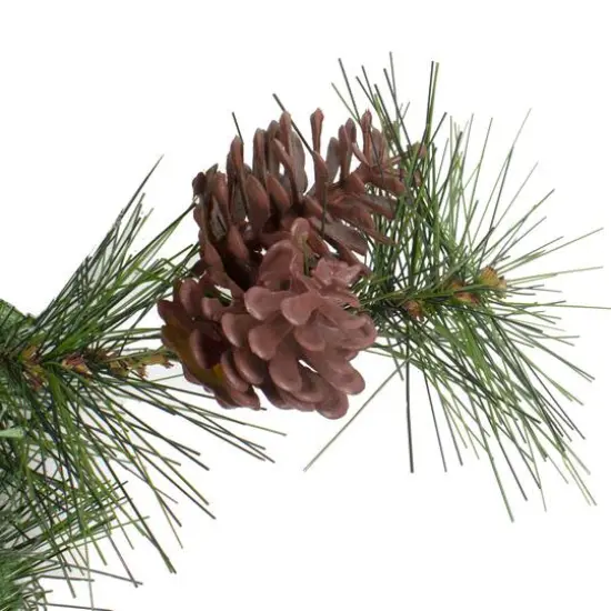 72" Pre-Lit Country Mixed Pine Artificial Christmas Swag, Clear Lights {3}