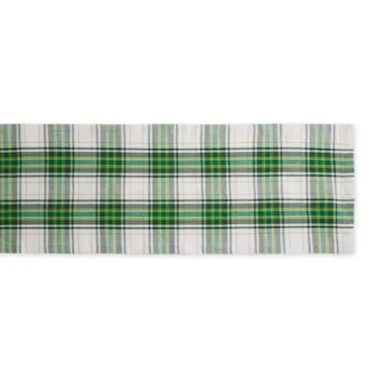 DII&reg; 72" St. Paddy Plaid Table Runner {3}